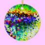 Colored ice christmas tree ornament