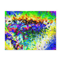Colored ice postcards