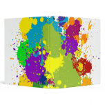 Colored Inky Splats Binders