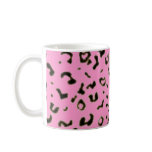 Colored leopard print mugs