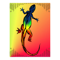 Colored Lizard Poster posters