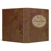 Colored Maple Leaves Wedding binders