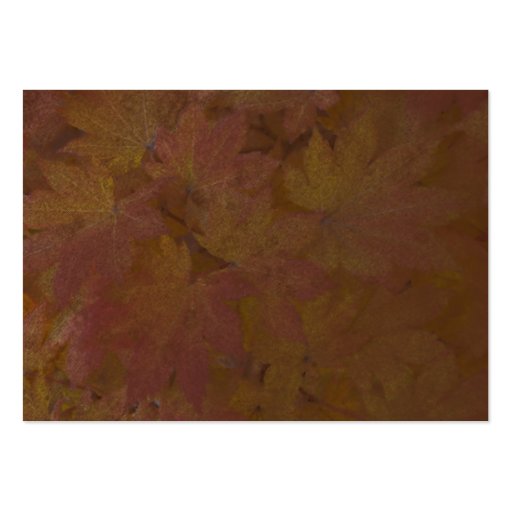 Colored Maple Leaves Wedding RSVP Response Card Business Card (back side)