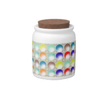 Colored Marbles Candy Jars