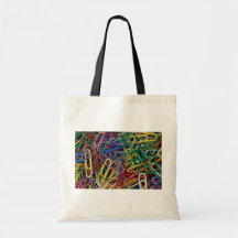 Colored paper clips bags