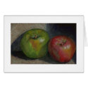 Colored Pencil Apple Life Study Card