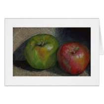 Colored Pencil Apple Life Study Card by TaraLin Colored Pencil Apple Life Study Card
