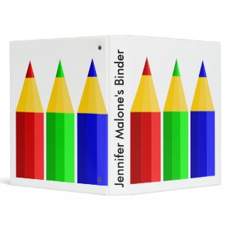 Colored Pencil Binder binder