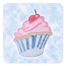 Colored Pencil Cupcake stickers