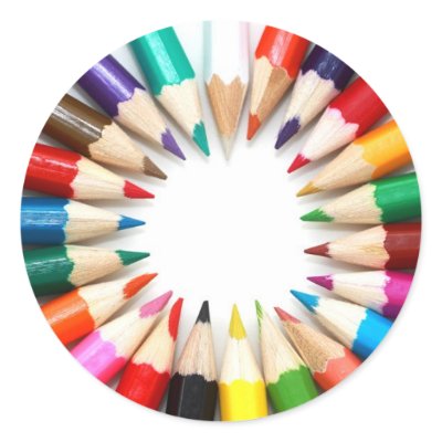 Colored Pencil Stickers