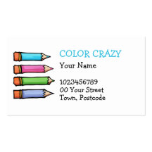 Colored Pencils Business Card