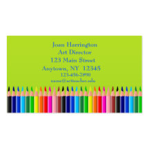 Colored Pencils Business Card