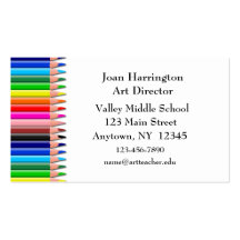 Colored Pencils Business Card