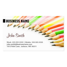Colored Pencils Business Card