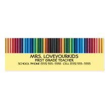 Colored Pencils Business Card Templates