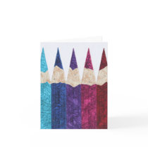 Colored Pencils Greeting Card