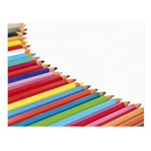 Colored Pencils Post Card