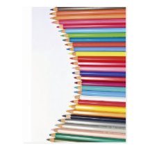 Colored Pencils Post Card