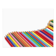 Colored Pencils Post Card