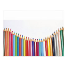 Colored Pencils Post Card