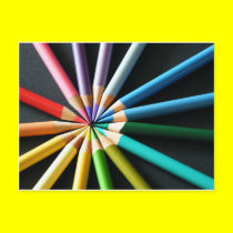 Colored Pencils - Postcard postcards