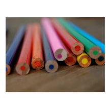 Colored Pencils Postcard
