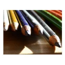 Colored Pencils Postcard