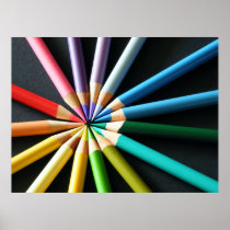 colored pencils posters