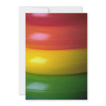 Colored plastic rings announcements