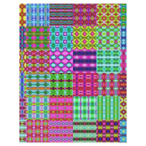 colored rags background flyers
