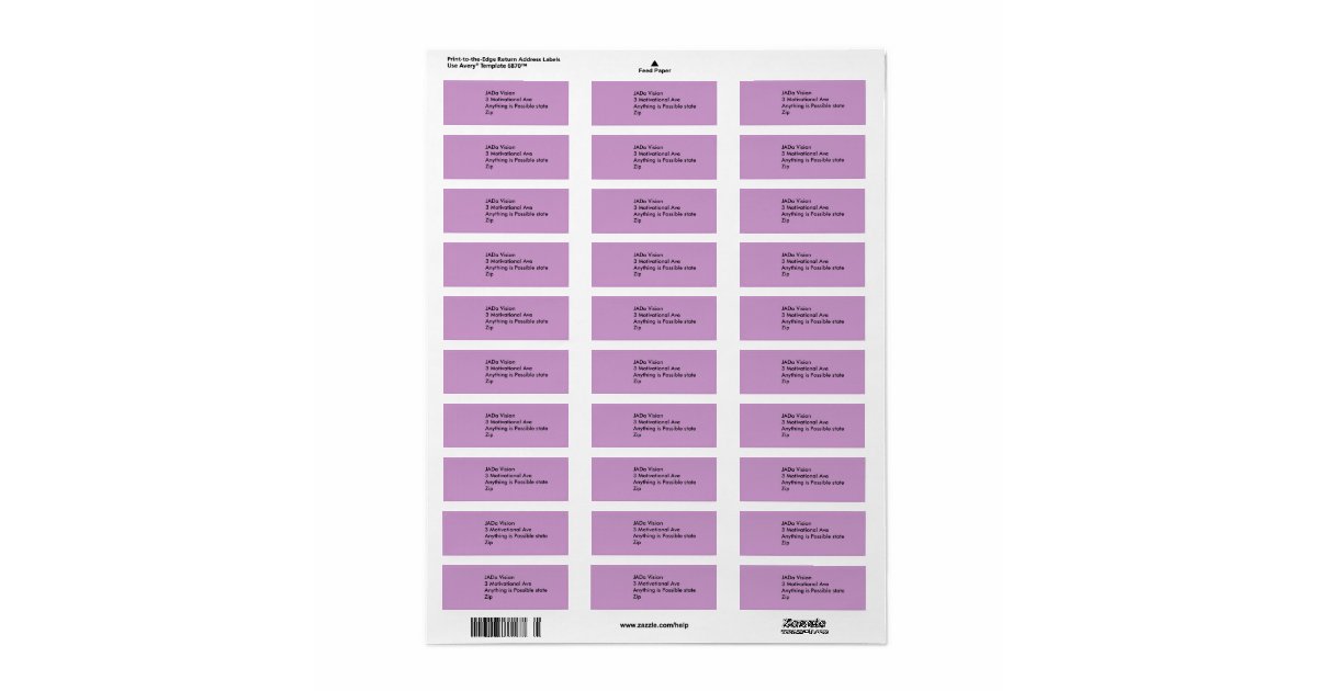Colored Return Address Labels Zazzle Colored Return Address Labels Zazzle