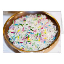 Colored Rice Offering Cards