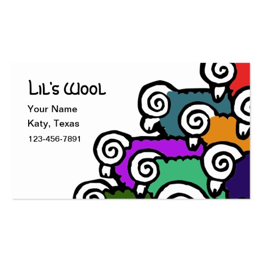 Colored Sheep Business Card (front side)