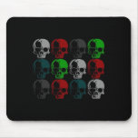 Colored Skulls Mouse Pads