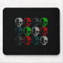 Colored Skulls Mouse Pads