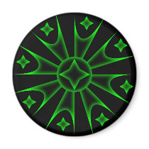 Colored Spike Stars Magnet