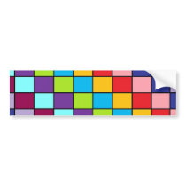 Colored Squares Bumper Sticker