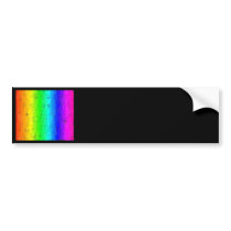 Colored Strokes Rainbow Bumper Sticker