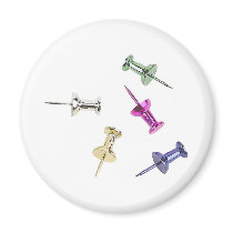 Colored thumbtacks magnets