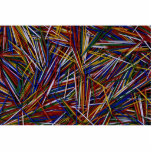 Colored toothpicks Photo Photo Sculpture