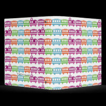 colored trains binders