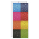 Colored Water Droplets Personalized Rack Card
