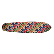 Colored Waves Skateboard