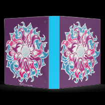 colored white flower binders