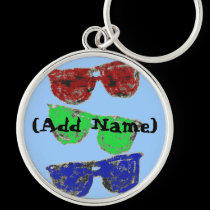 coloredsunglasses, (Add Name) keychains