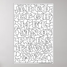 ¡Coloréeme! Poster del alfabeto