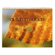 colores del otoño calendario de pared