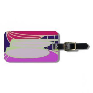 colorful 1332 abstract art travel bag tags