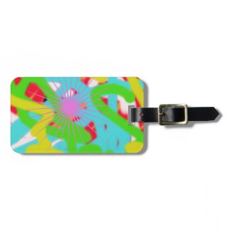 colorful 1740 abstract art bag tags