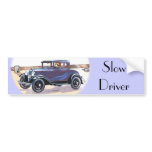 Colorful 1920s Vintage Automobile Slow Driver